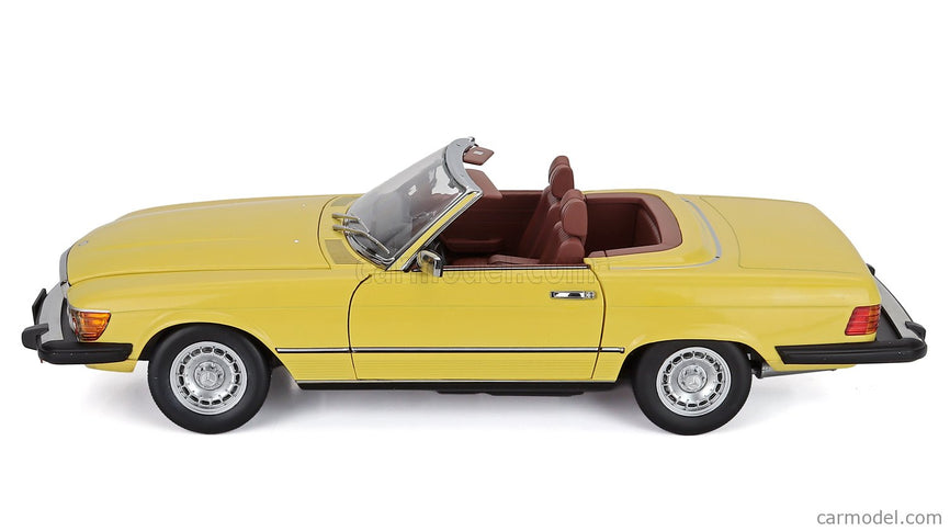 Mercedes Benz SL-Class 450SL (R107) Cabriolet USA Version 1979 1:12 KK Scale žltá