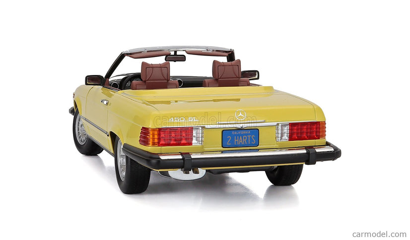 Mercedes Benz SL-Class 450SL (R107) Cabriolet USA Version 1979 1:12 KK Scale žltá
