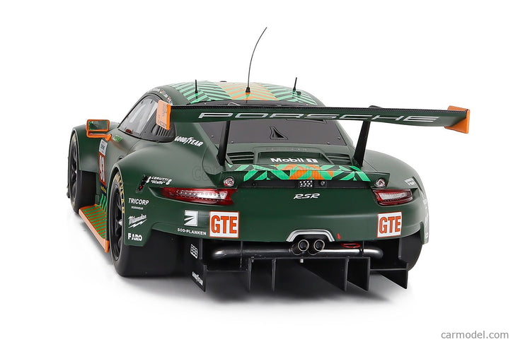 Porsche 911 991 RSR Team Proton Competition Racing N°93 Elms (european Le Mans Series) 2020 Michael Fassbender - Felipe Fernandez Laser - Richard Lietz 1:12 IXO Models matná zelená