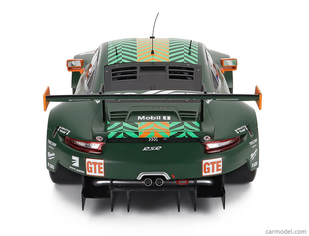 Porsche 911 991 RSR Team Proton Competition Racing N°93 Elms (european Le Mans Series) 2020 Michael Fassbender - Felipe Fernandez Laser - Richard Lietz 1:12 IXO Models matná zelená