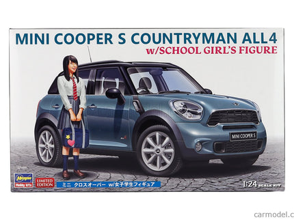 Mini Cooper S Countryman ALL4 2011- With School Girl Figúrka 1:24 Hasegawa /