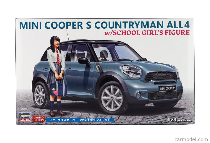 Mini Cooper S Countryman ALL4 2011- With School Girl Figúrka 1:24 Hasegawa /