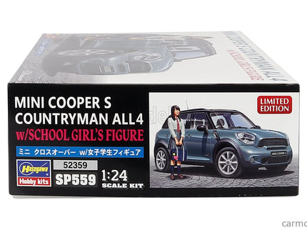 Mini Cooper S Countryman ALL4 2011- With School Girl Figúrka 1:24 Hasegawa /