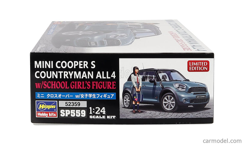 Mini Cooper S Countryman ALL4 2011- With School Girl Figúrka 1:24 Hasegawa /
