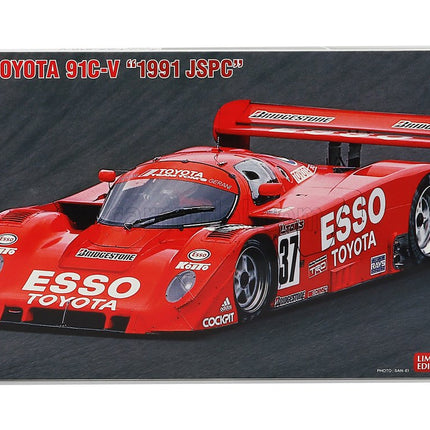 Toyota 91C-V Team Esso N°37 Jspc 1991 G.Less - E.Elgh - A.Wallace 1:24 Hasegawa /