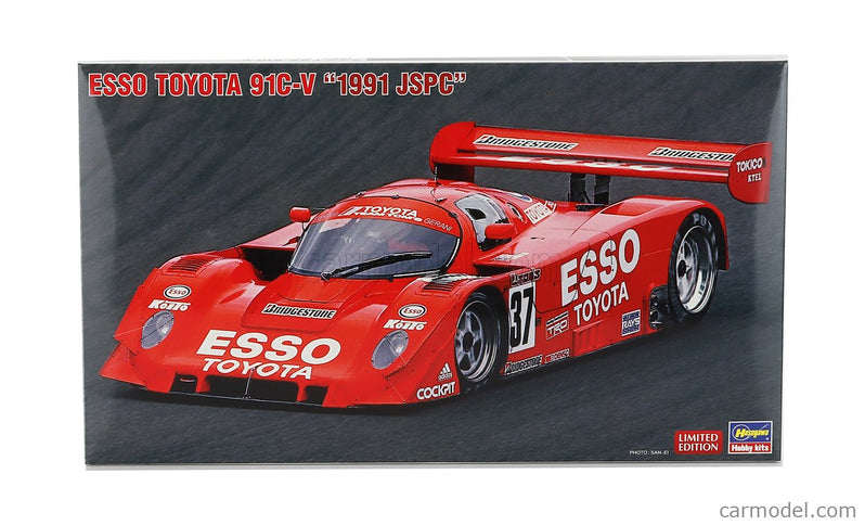 Toyota 91C-V Team Esso N°37 Jspc 1991 G.Less - E.Elgh - A.Wallace 1:24 Hasegawa /