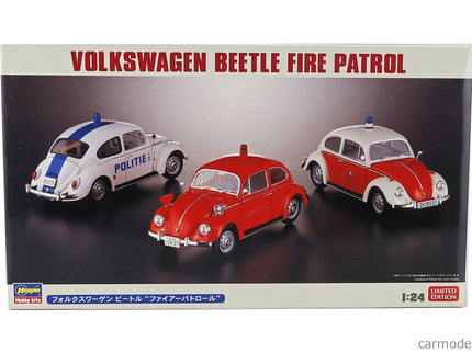 Volkswagen Beetle Maggiolino Fire Patrol - Politie 1962 1:24 Hasegawa /