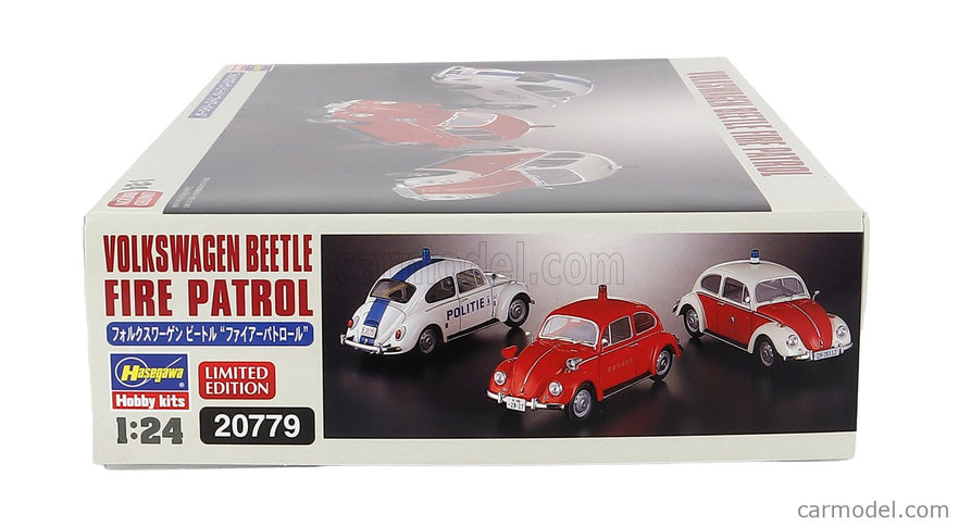 Volkswagen Beetle Maggiolino Fire Patrol - Politie 1962 1:24 Hasegawa /