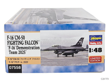 Lockheed Martin F-16 CM-50 Fighting Falcon Military Airplane 1978 - Demonstration Team 2025 1:48 Hasegawa /