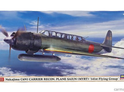 Nakajima C6N1 Carrier Recon Plane Saiun Myrt Airpane Military 1945 1:48 Hasegawa /
