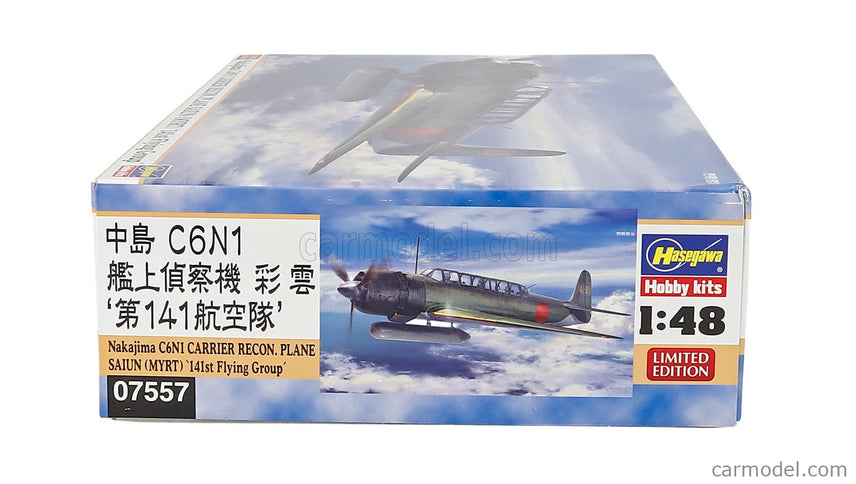 Nakajima C6N1 Carrier Recon Plane Saiun Myrt Airpane Military 1945 1:48 Hasegawa /