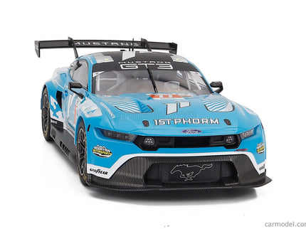Ford Mustang GT3 Coyote 5.4L V8 Team Proton Competition N°77 24h Le Mans 2024 Ben Barker - Zacharie Robichon - Ryan Hardwick 1:18 IXO Models svetlomodrá biela čierna