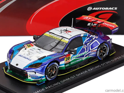 Toyota GR86 GT Team Shade Racing N°20 GT300 Class Super GT 2025 Katsuyuki Hiranaka - Eijiro Shimizu 1:43 Spark Model modrá biela