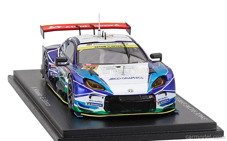 Toyota GR86 GT Team Shade Racing N°20 GT300 Class Super GT 2025 Katsuyuki Hiranaka - Eijiro Shimizu 1:43 Spark Model modrá biela