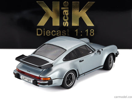 Porsche 911 930 3.3L Turbo Coupe 1977 1:18 KK Scale strieborná