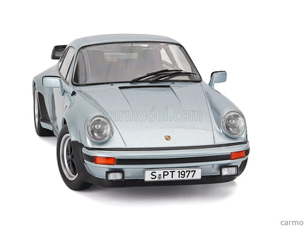 Porsche 911 930 3.3L Turbo Coupe 1977 1:18 KK Scale strieborná