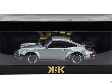 Porsche 911 930 3.3L Turbo Coupe 1977 1:18 KK Scale strieborná