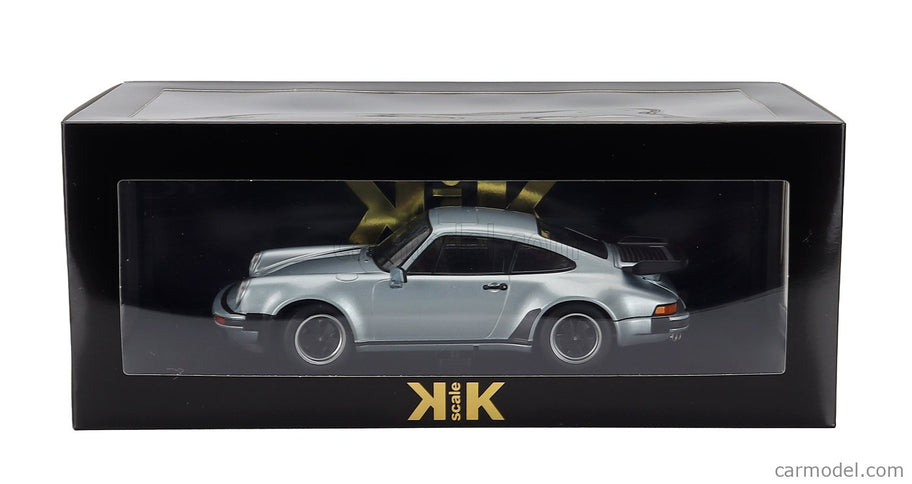 Porsche 911 930 3.3L Turbo Coupe 1977 1:18 KK Scale strieborná