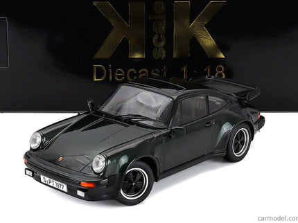 Porsche 911 930 3.3L Turbo Coupe 1977 1:18 KK Scale tmavozelená