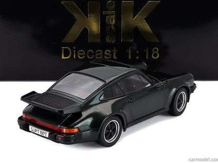 Porsche 911 930 3.3L Turbo Coupe 1977 1:18 KK Scale tmavozelená