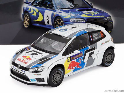 Volkswagen Polo R WRC Team Volkswagen Motorsport N°8 Víťaz Rally Sweden 2013 Sebastien Ogier - Julien Ingrassia 1:18 Edicola biela