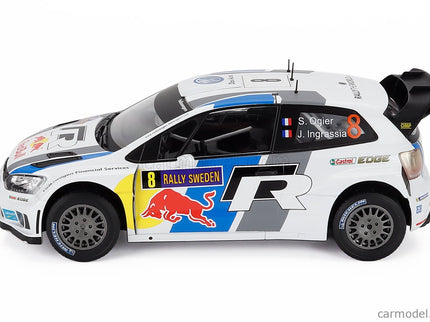 Volkswagen Polo R WRC Team Volkswagen Motorsport N°8 Víťaz Rally Sweden 2013 Sebastien Ogier - Julien Ingrassia 1:18 Edicola biela