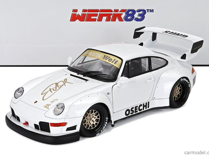 Porsche 911 993 RWB Rauh-Welt Osechi G2.2 Sidney Hoffmann Coupe 1995 - Signature Edícia 1:18 Werk83 biela
