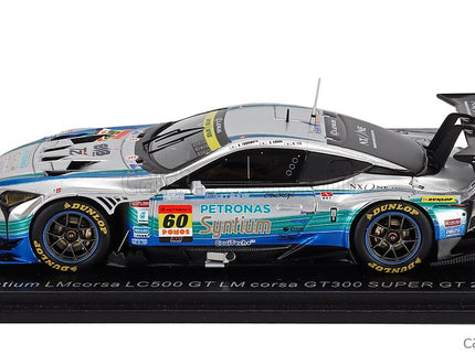Lexus LC500 GT Team LM Corsa Syntium Petronas N°60 GT300 Class Super GT 2025 Hiroki Yoshimoto - Shunsuke Kohno 1:43 Spark Model strieborná zelená
