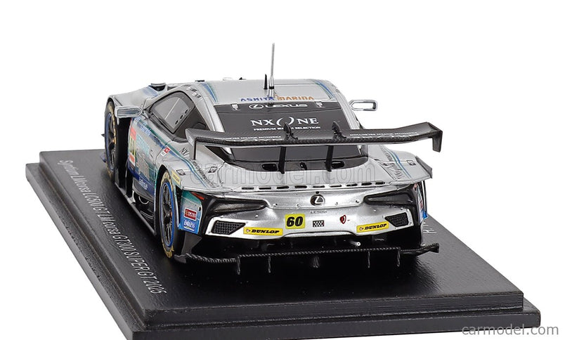 Lexus LC500 GT Team LM Corsa Syntium Petronas N°60 GT300 Class Super GT 2025 Hiroki Yoshimoto - Shunsuke Kohno 1:43 Spark Model strieborná zelená