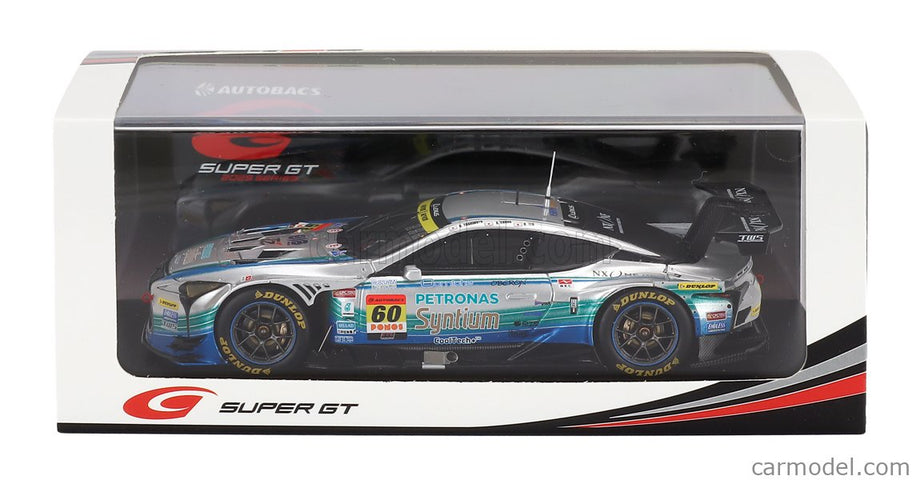Lexus LC500 GT Team LM Corsa Syntium Petronas N°60 GT300 Class Super GT 2025 Hiroki Yoshimoto - Shunsuke Kohno 1:43 Spark Model strieborná zelená
