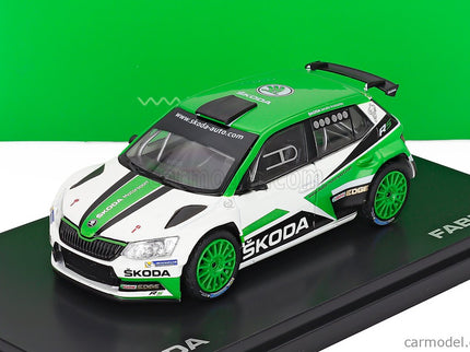 Skoda Fabia Iii R5 Skoda Motorsport Design N°0 Rally 2017 1:43 Abrex zelená biela