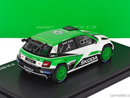 Skoda Fabia Iii R5 Skoda Motorsport Design N°0 Rally 2017 1:43 Abrex zelená biela