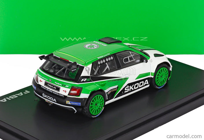 Skoda Fabia Iii R5 Skoda Motorsport Design N°0 Rally 2017 1:43 Abrex zelená biela