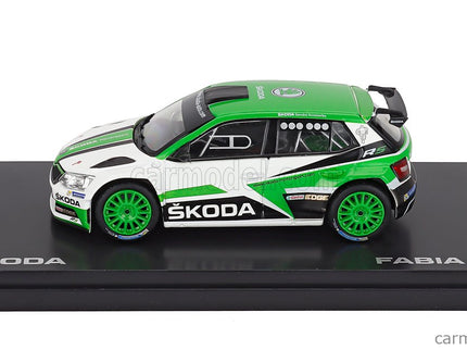 Skoda Fabia Iii R5 Skoda Motorsport Design N°0 Rally 2017 1:43 Abrex zelená biela