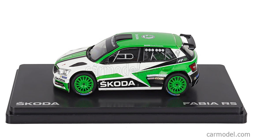 Skoda Fabia Iii R5 Skoda Motorsport Design N°0 Rally 2017 1:43 Abrex zelená biela