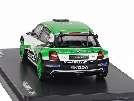 Skoda Fabia Iii R5 Skoda Motorsport Design N°0 Rally 2017 1:43 Abrex zelená biela