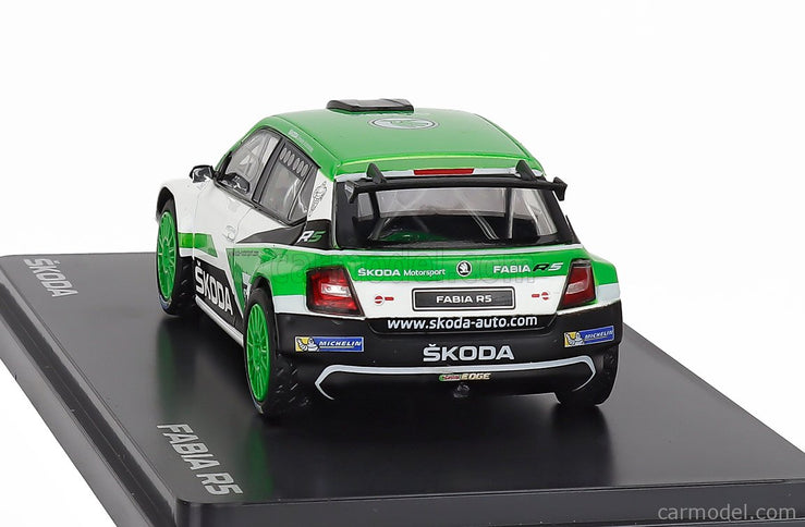Skoda Fabia Iii R5 Skoda Motorsport Design N°0 Rally 2017 1:43 Abrex zelená biela