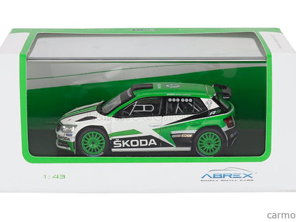 Skoda Fabia Iii R5 Skoda Motorsport Design N°0 Rally 2017 1:43 Abrex zelená biela