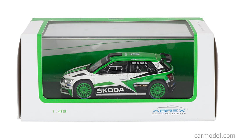 Skoda Fabia Iii R5 Skoda Motorsport Design N°0 Rally 2017 1:43 Abrex zelená biela