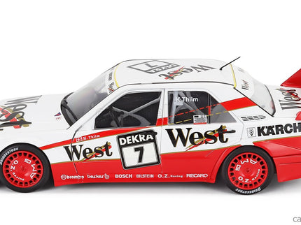 Mercedes Benz 190E EVO II 2.5 16V N°7 DTM Sezóna 1991 Kurt Thiim 1:18 Werk83 biela červená