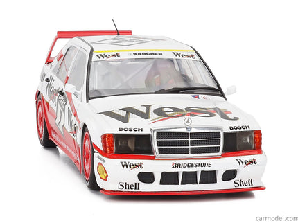 Mercedes Benz 190E EVO II 2.5 16V N°7 DTM Sezóna 1991 Kurt Thiim 1:18 Werk83 biela červená