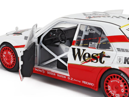 Mercedes Benz 190E EVO II 2.5 16V N°7 DTM Sezóna 1991 Kurt Thiim 1:18 Werk83 biela červená