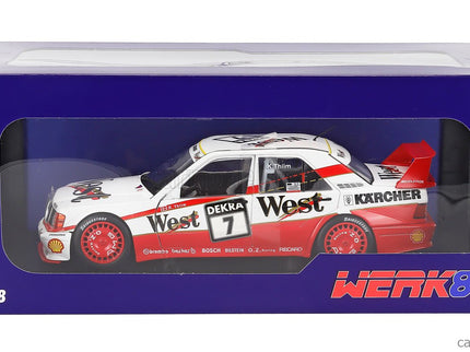 Mercedes Benz 190E EVO II 2.5 16V N°7 DTM Sezóna 1991 Kurt Thiim 1:18 Werk83 biela červená