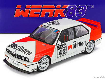 BMW 3-SERIES Bmw M3 (E30) Team Bmw N°42 DTM Zolder 1991 Cor Euser 1:18 Werk83 biela červená