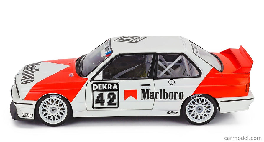 BMW 3-SERIES Bmw M3 (E30) Team Bmw N°42 DTM Zolder 1991 Cor Euser 1:18 Werk83 biela červená