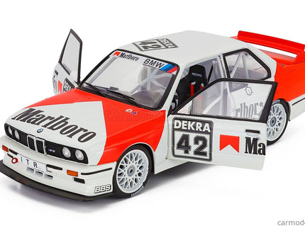 BMW 3-SERIES Bmw M3 (E30) Team Bmw N°42 DTM Zolder 1991 Cor Euser 1:18 Werk83 biela červená