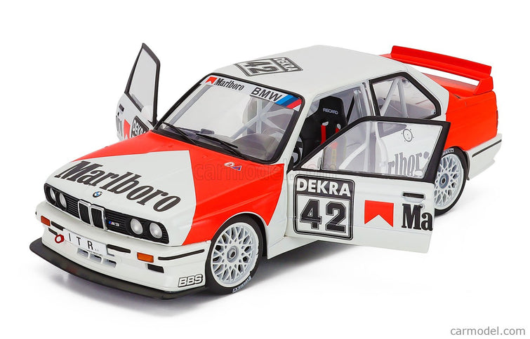 BMW 3-SERIES Bmw M3 (E30) Team Bmw N°42 DTM Zolder 1991 Cor Euser 1:18 Werk83 biela červená