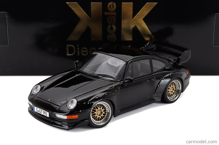 Porsche 911 993 GT2 Coupe 1996 - Cerchi Bbs - Bbs Disky 1:18 KK Scale čierna