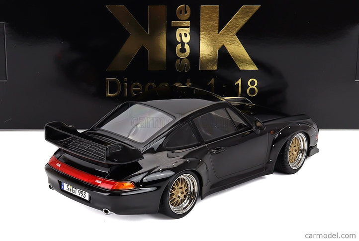 Porsche 911 993 GT2 Coupe 1996 - Cerchi Bbs - Bbs Disky 1:18 KK Scale čierna