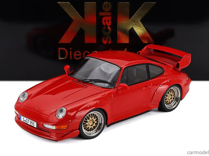 Porsche 911 993 GT2 Coupe 1996 - Cerchi Bbs - Bbs Disky 1:18 KK Scale červená